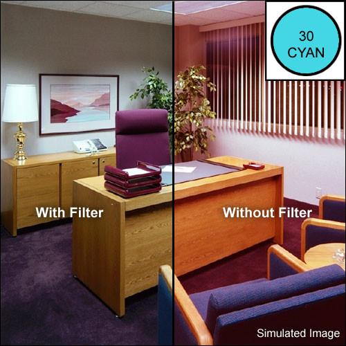 LEE Filters 3x3" Cyan - CC30C - Color Compensating Polyester Filter