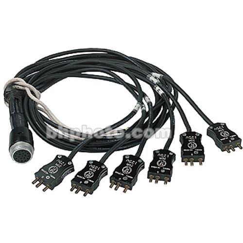 Mole-Richardson Break-In Cable to 6- 20A Male Bates Plugs