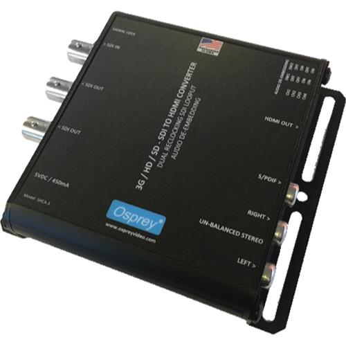 Osprey 3G-SDI to HDMI Converter with Audio De-Embedding & SDI Loop-Through Out