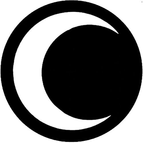 Rosco Standard Steel Gobo #7154 - Half Moon - Size M 66mm