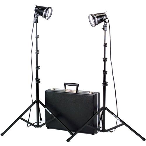 Smith-Victor K102 Kit 2-Light 1200 Watt Quartz Portable Attache Kit