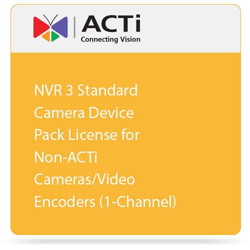 ACTi NVR 3 Standard Camera Device Pack License for Non-ACTi Cameras Video Encoders