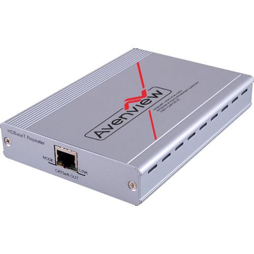 Avenview HBT-C6POE-EX HDBaseT CAT5 6 7 Repeater with PoE LAN RS-232 Bi-Directional IR up to 328