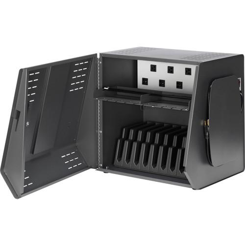 Bretford Core 10S 10-Unit AC Charging Cabinet with Plastic Interior Dividers