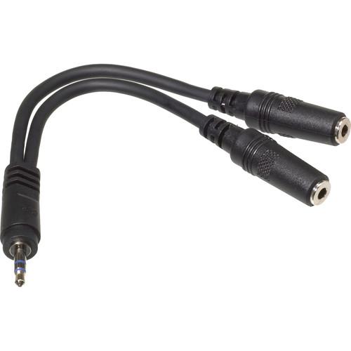 Comprehensive Stereo Mini Male to 2 Stereo Mini Female Y-Cable - 6"