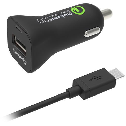 DigiPower Qualcomm Quick Charge 2.0 Car Charger