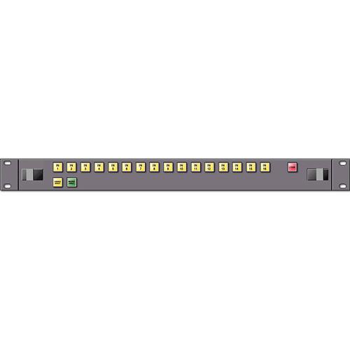 Link Electronics 1RU 16x1 Single-Bus AFV Control Panel with Video-Only, Audio-Only, & Bus-Lock