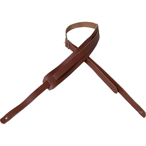 LOOG 3 4" Leather Brown Guitar Strap