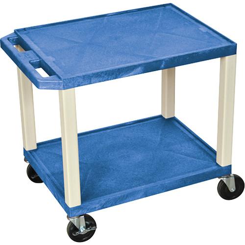 Luxor WT26BUE Tuffy Open Shelf A V Cart