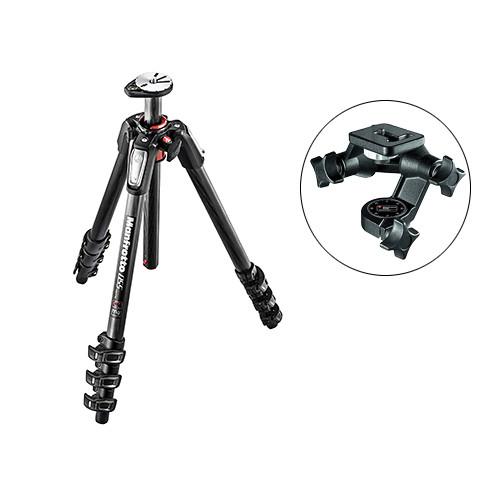 Manfrotto MT055CXPRO4 Carbon Fiber Tripod with 056 3D Junior Pan Tilt Head
