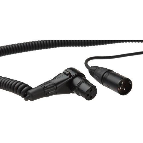 Remote Audio CAXJCOIL Coiled XLR Jumper Cable for Boompoles Measuring 2 - 7