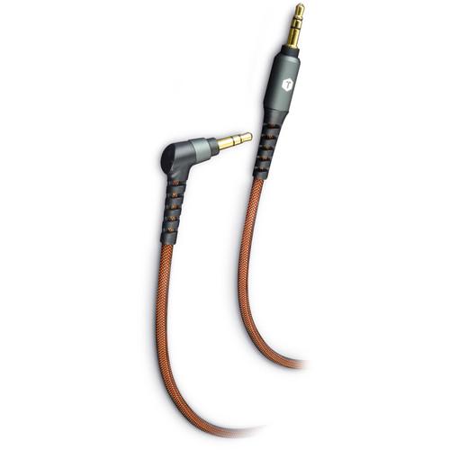 ToughTested PRO Armor Weave Right-Angle Stereo Mini Male to Stereo Mini Male Aux Cable