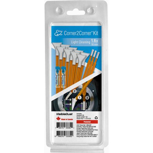 VisibleDust EZ Corner2Corner Light Cleaning Kit with 1.6x Orange DHAP Vswabs
