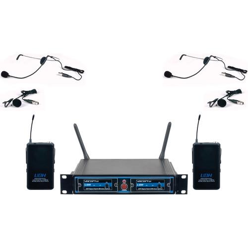 VocoPro UDH-Dual-B UHF Digital Hybrid Wireless Microphone System