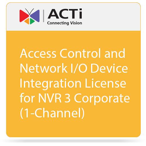 ACTi Access Control and Network I O Device Integration License for NVR 3 Corporate