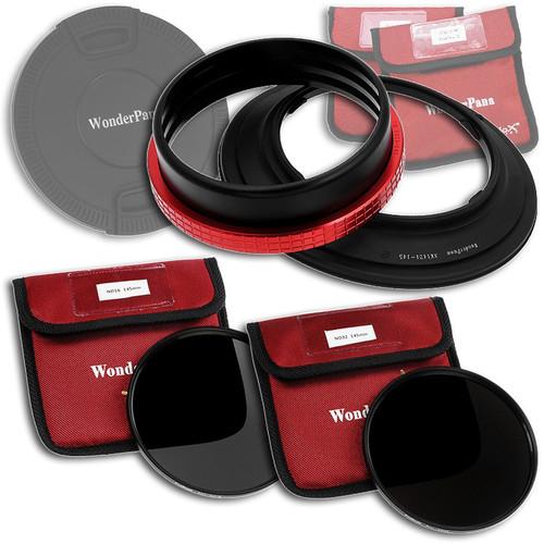 FotodioX WonderPana 145 Core Unit Kit for Nikon 14-24mm Lens with 145mm Solid Neutral Density 1.2 and 145mm Solid Neutral Density 1.5 Filters
