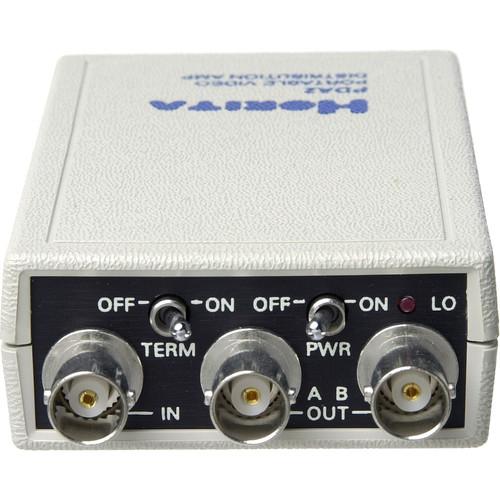 Horita PDA-2 Distribution Amplifier, 1x2, Composite, Portable, 9 Volt DC