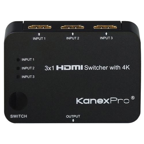 KanexPro 3x1 HDMI Switcher with 4K Support