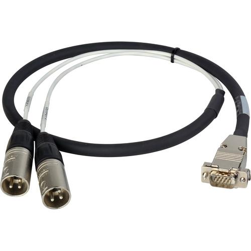 Laird Digital Cinema Premium HD15 to XLR Male Analog Audio I O Breakout Cable for Ensemble Designs BrightEye 54
