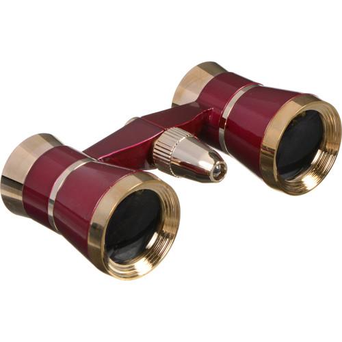 LaScala Optics 3x25 Othello Opera Glasses with Red Flashlight