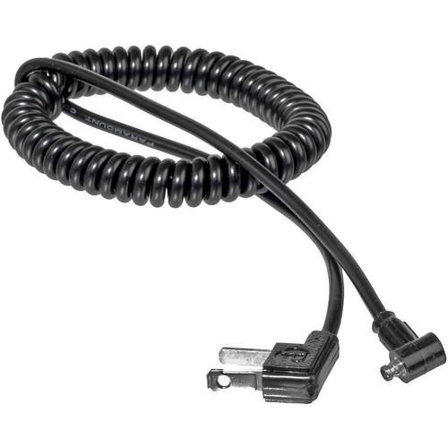 Paramount 3-6C 5' coiled Household to Rollei Lock Flash Synchronization PC Cord 