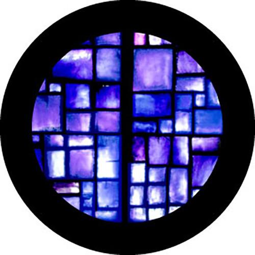 Rosco Standard Color Glass Spectrum Gobo #86756 Indigo Square Breakup