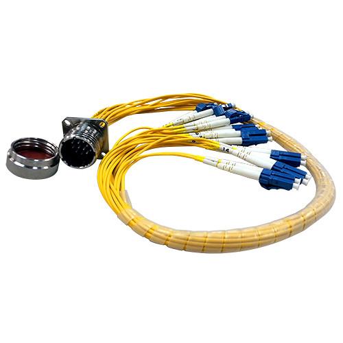 Tactical Fiber Systems Magnum Chassis Connector to 16 LC Breakout Patch Cable