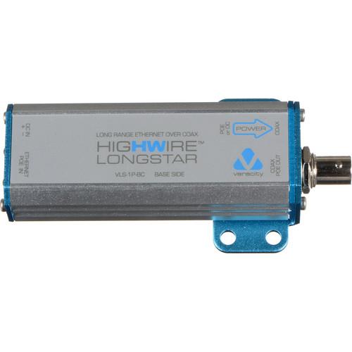 Veracity HIGHWIRE Longstar Long Range Ethernet over Coax Adapter with PoE