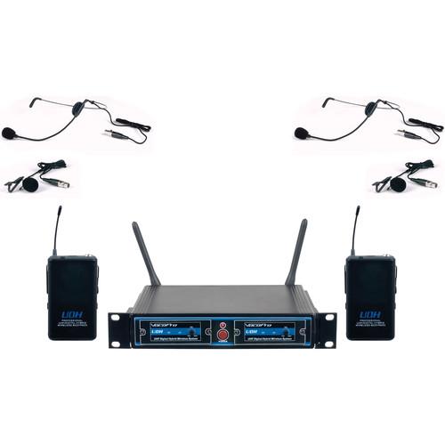VocoPro UDH-Dual-B UHF Digital Hybrid Wireless Microphone System