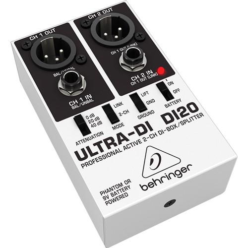 Behringer ULTRA-DI DI20 - Active 2-Channel DI Box Splitter
