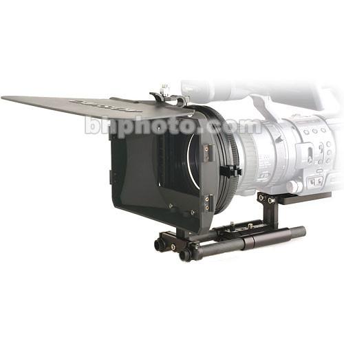 Cavision 4x5.65 Hard Shade Matte Box Kit - for Sony FX-1 and Z1-U HDV Camcorders, 15mm Rod Support, French Flag, 72mm Adapter