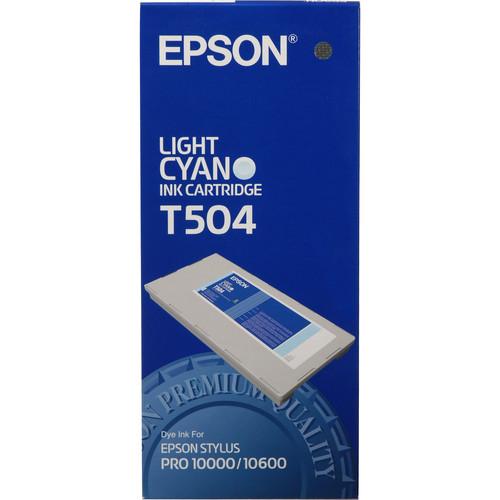 Epson Photo Dye Light Cyan Ink Cartridge for Stylus Pro 10000 & 10600 Printers