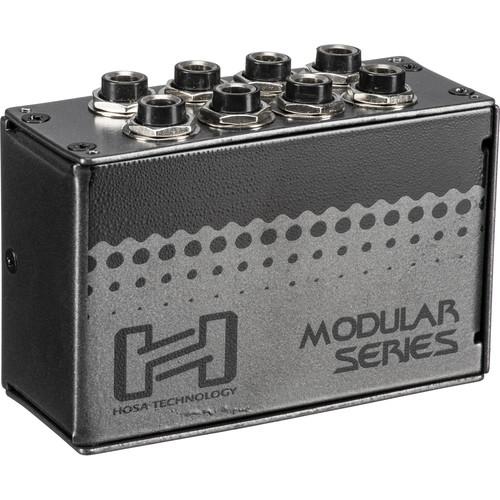 Hosa Technology MHB-350 Patch Module - 8 Point Half-normal Patchbay with Balanced 1 4" TRS Phone Connectors