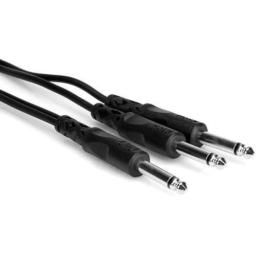 Hosa Technology Mono 1 4" Phone Male to 2 1 4" Male Y-Cable - 5