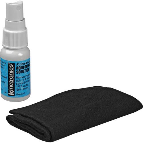 Kinetronics LCD Screen Cleaning Kit with Liquid and Cloth for LCD Displays