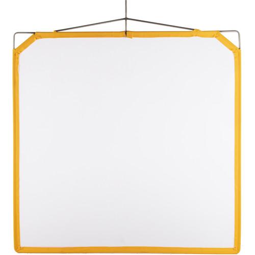 Matthews Solid Frame Scrim White Artificial Silk 48x48"