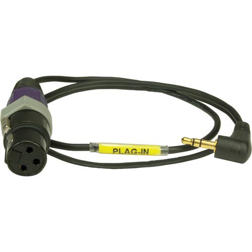 Ambient Recording Plag-IN, XLRF to 3.5 mm Adapter Cable for Sony Camcorders Dual Mono