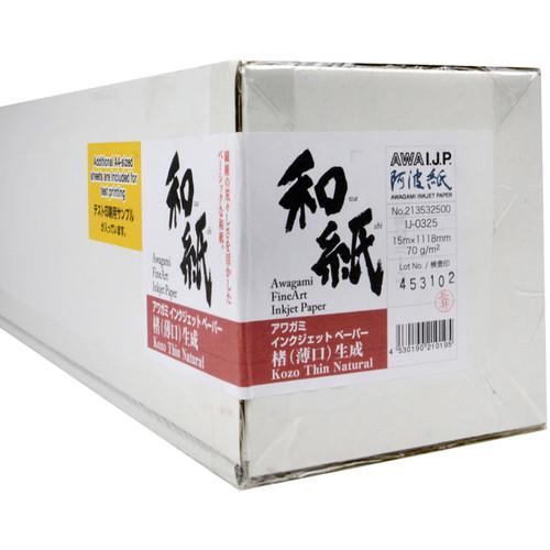 Awagami Factory Kozo Thin Fine-Art Inkjet Paper 70 gsm