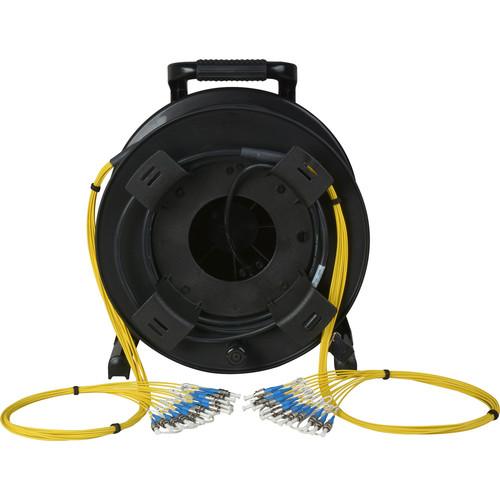 Camplex 12-Channel Fiber Optic Tactical Cable Reel with ST Connectors