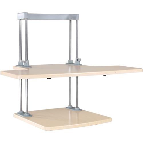 Dyconn Ergonomic Height-Adjustable Sit Stand Desktop Station