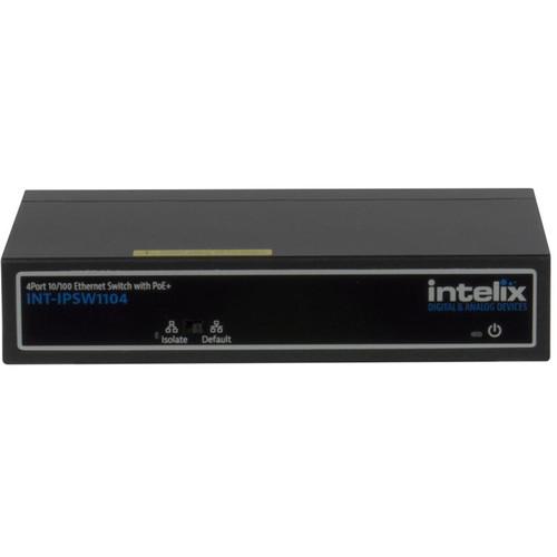 Intelix 4-Port 10 100 BaseT Ethernet Switch with Uplink and PoE Ports