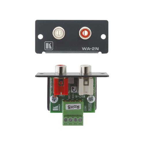 Kramer WA-2N Dual RCA Stereo Audio Wall Plate Insert
