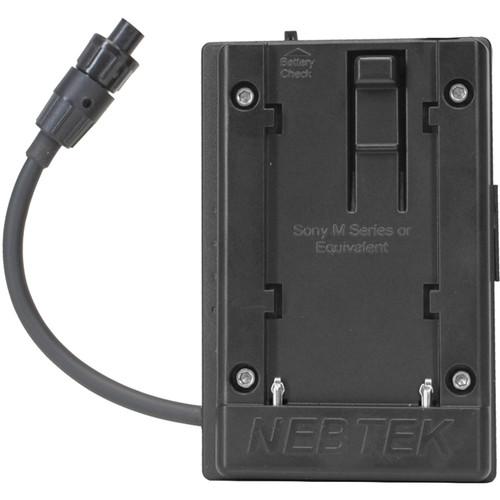 Nebtek Pass-Through DV Battery Adapter with Sony M Faceplate for AJA Mini Converter