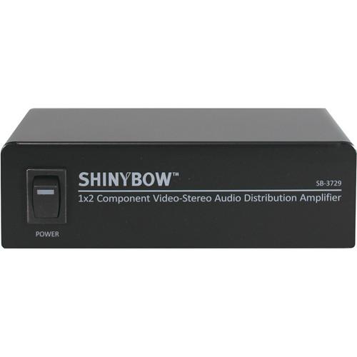 Shinybow SB-3729 1 x 2 Component Video Splitter Distribution Amplifier with Stereo Audio
