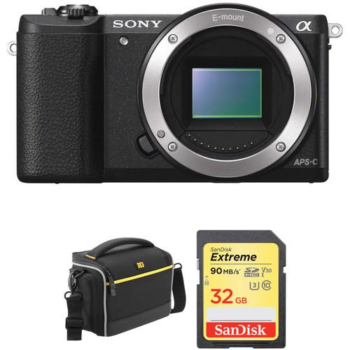 Sony Alpha a5100 Mirrorless Digital Camera Body with Accessory Kit