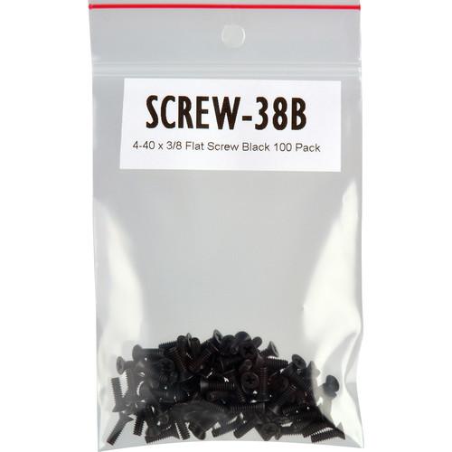 TecNec SCREW-38B 4-40 x 3 8" Flat Head Screws for Chassis-Mount Connectors