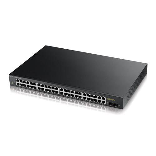 ZyXEL GS1900 Series 48-Port GbE Smart Managed PoE Switch with GbE Uplink