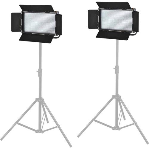 CAME-TV 576 Daylight LED Two Light Kit with V-Mounts