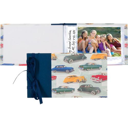 Lineco Vintage Cars Ribbon-Bound Brag Book DIY Kit