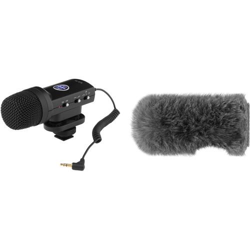 Senal SCS-98 DSLR Video Stereo Microphone & Custom Windbuster Kit